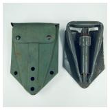 Vintage 1978 US Army Trench Shovel in Case