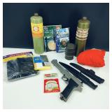 Vintage Outdoor Gear Knives Air Gun Propane