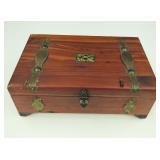 Vintage Cedar Cameo Box