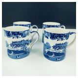 Spode Blue Italian Mugs