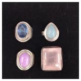 .925 Sterling Silver & Stone Rings