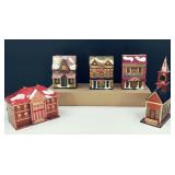 Vintage Straw Trinket Houses