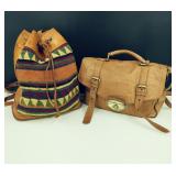 Boho Leather BackPack / OSOS Leather Purse