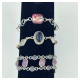 Silver & Stone Bracelets