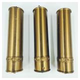 Vintage Brass Grandfather Clock Weights