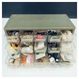 Vintage Storage Box & Vintage Button