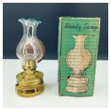 Vintage Handy Lamp Oil Lantern Amber Made in Japan