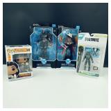 NIB-Assorted Toy Figurines  DC Funko Fortnite