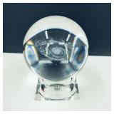 Vitage Glass Milky Way Globe & Stand