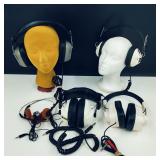 Vintage Stereo & Walkman Headphones Whites Plus