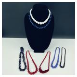 Beaded Glass & Stone Necklaces