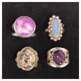 .925 Sterling Silver & Stone Rings