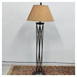 Vintage Bronze Base Working Floor Lamp