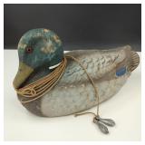 Vintage 1940s Carry-Lite Paper Mache Mallard Duck