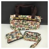 LeSportsac Bicycle & Ladybug Designed Bags