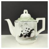 Vintage Hand Painted Asianera Bone China Teapot