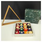 Mini Vintage Pool Table Regulation Billiards Set