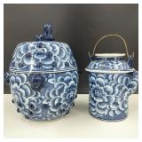 Vintage Hand Painted Nesting Teapot in Ginger Jar