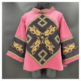 Vintage Ladies Asian Dragon Themed Top