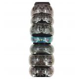 Vintage Lacquered Wood Bangle Bracelets