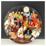 Authentic Vintage Hand Painted Xinjiang China Drum