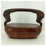 Antique Chinese Wedding Rice Basket