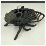 Large Cast Iron Cicada Tealight Lantern