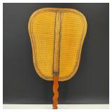 Late 19th Century Woven Rattan Chinese Hand Fan