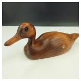 Vintage Hand Carved Wooden Decoy Duck