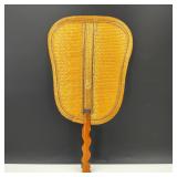 Late 19th Century Woven Rattan Chinese Hand Fan