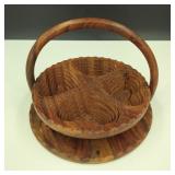 Vintage Wood Collapsable Candy/Fruit Basket