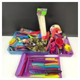 Assorted Colorful Kitchen Utensils & Gadgets