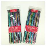 QBSS SUS-304 Stainless-Steel Rainbow Chopsticks