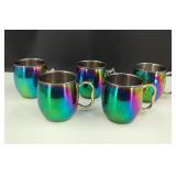 Rainbow Iridescent Stainless-Steel Moscow Mule Mug