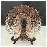VTG Tiara Indiana Glass Sandwich Pink Platter