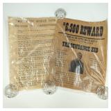 Replica 1800s Wanted & Stagecoach Rules Posters