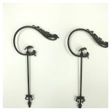 Vintage Wrought Iron Birdcage Hooks