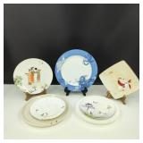 VTG Hand Painted Porcelain Asianera Plates & More