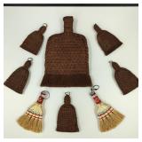 Handwoven Natural Palm Fiber Brushes