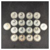 Chinese Year of the Horse Zodiac Coins