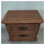 VTG Young Hinkle Village Oak Bedside Table