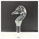 Crystal Duck Head Wine Bottle Stopper