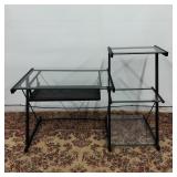 Multi-Teir Glass Top Desk
