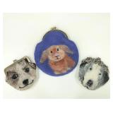 Vintage Handmade Felt/Wool Coin Purses