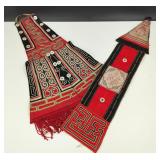 Antique Tibetan Embroidered Textile Panels