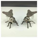 VTG Godinger Bee Salt & Pepper Shakers