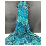 VTG Stunning Silk Blend Floor Length Maxi Dress