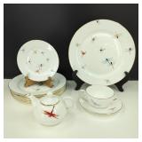Asianera Dragonfly Porcelain Dishes