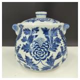 Vintage Blue & White Asian Ginger Jar