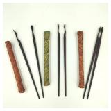 3-Sets of Vintage Wooden Chopsticks